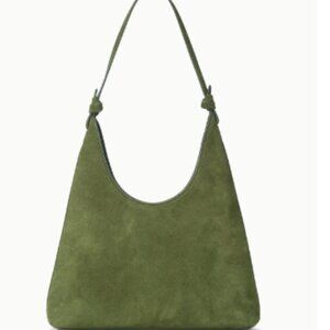 STAUD Winona Avocado Green Suede Shoulder Bag -NEW WITH TAGS